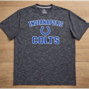 Fanatics Men's Indianapolis Colts Charcoal Heather Short Sleeve Tee Shirt XL